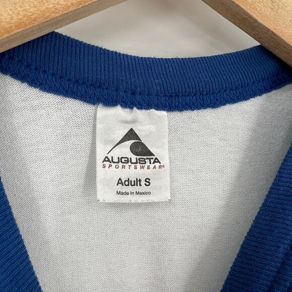 90s Vintage Hank Williams Jr Raglan Baseball Tee Blue Country Music Shirt Small - Picture 4 of 5